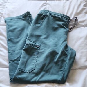 Figs Blue Cargo Pants Relaxed Fit
